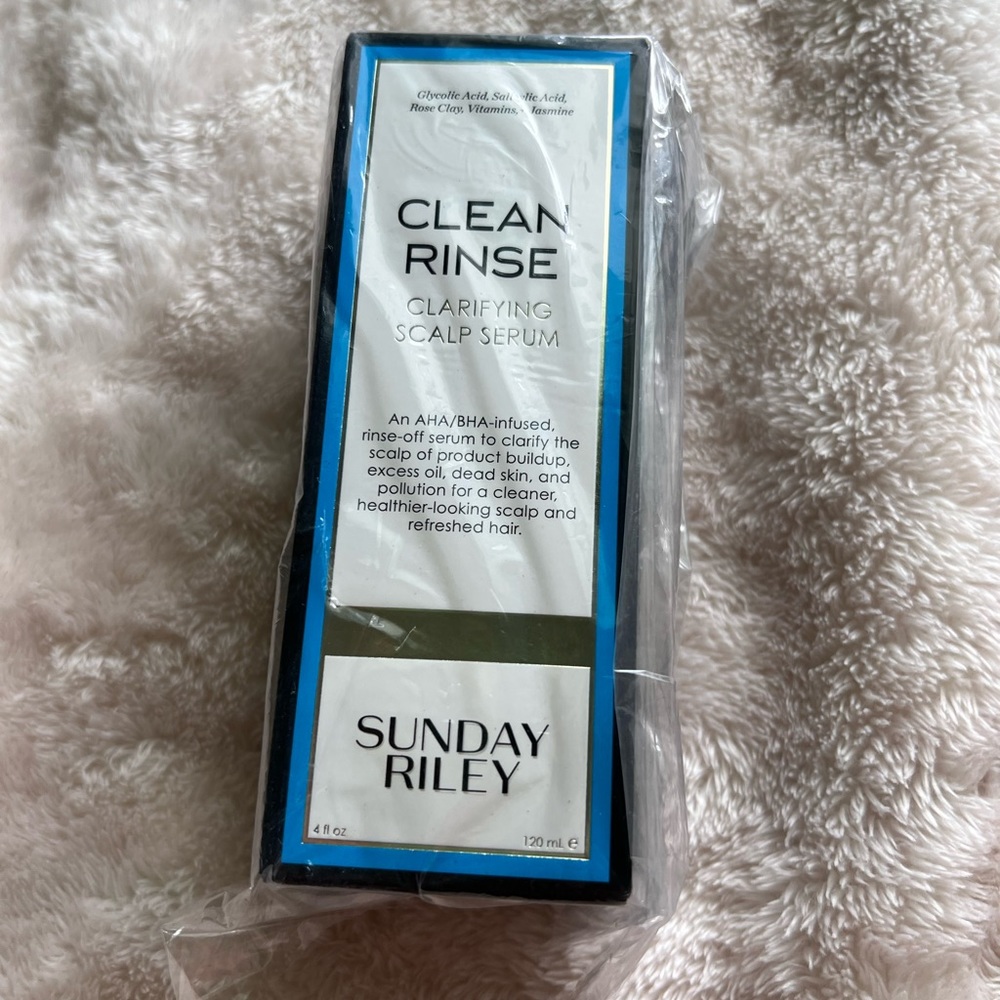 SUNDAY RILEY Clean Rinse Clarifying Scalp Treatment Serum - Brand New